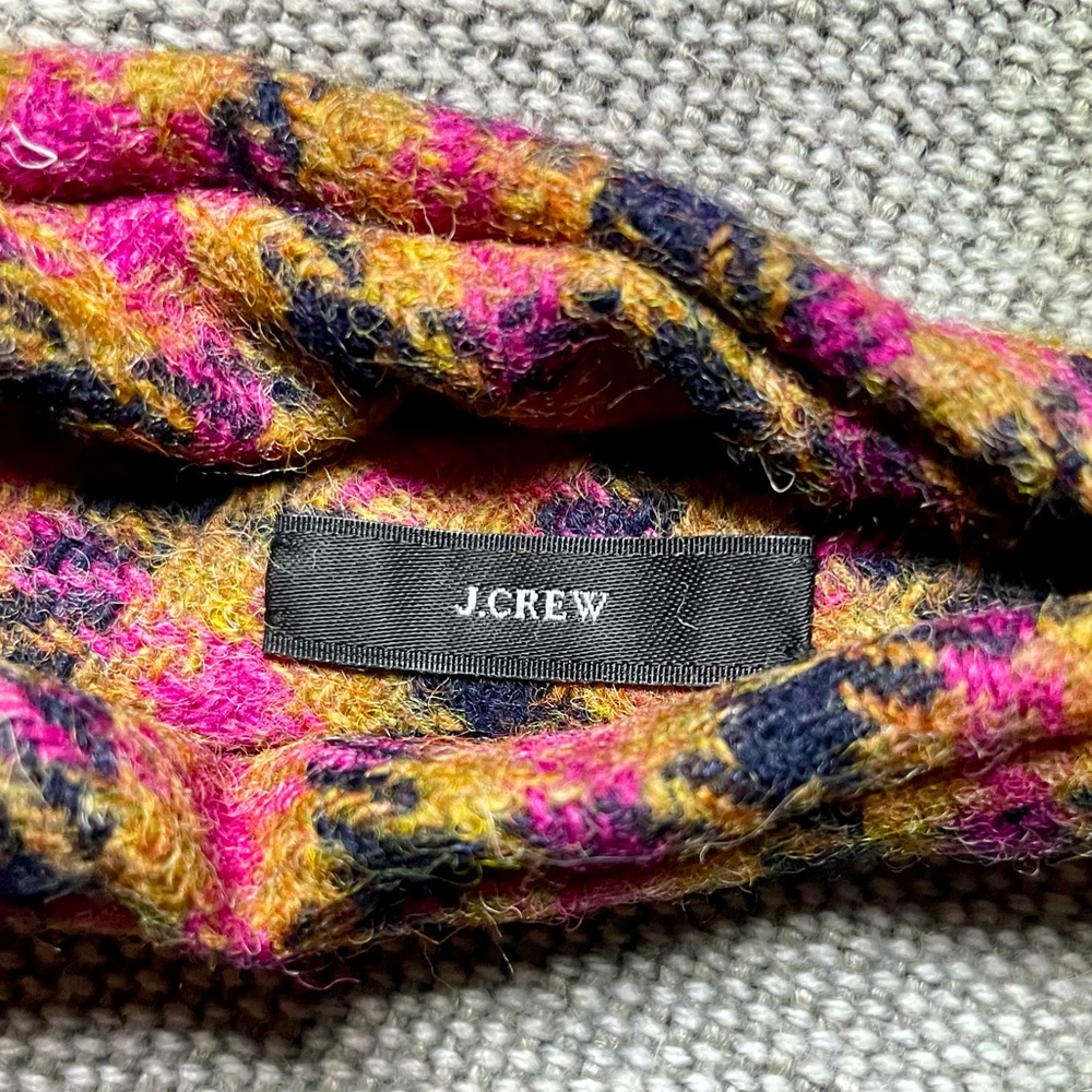 2 Headbands J Crew Turban Knot + Blue Satin Pearl